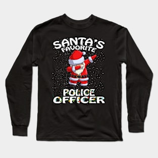 Santas Favorite Police Officer Christmas Long Sleeve T-Shirt